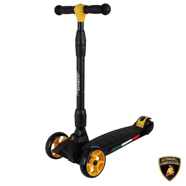 【Lamborghini 藍寶堅尼】全台獨家 摺疊式滑板車 藍/黃