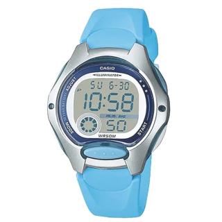 【CASIO 卡西歐】LW-200-2B 多功能色彩 兒童電子錶(學生最愛 防水50米 錶徑約3.49公分)
