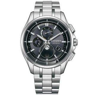 【CITIZEN 星辰】GENTS 光動能全球電波月相腕錶/41.5mm(BY1001-66E)