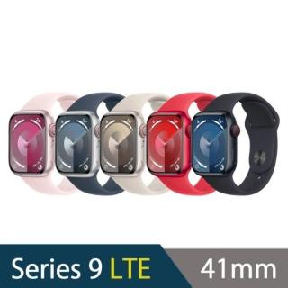 【Apple】Apple Watch S9 GPS+行動網路 41mm(鋁金屬錶殼)