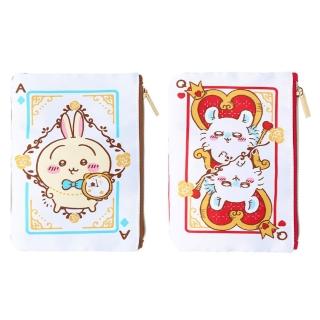 【sun-star】sun-star 吉伊卡哇 不可思議國度系列 撲克牌風布織迷你拉鍊袋