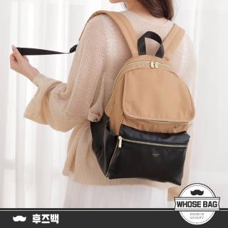 【WHOSE BAG】日系拼接色10格收納防水包 後揹包 男女雙肩包 NO.WBKK029(女後揹包)