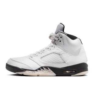 【NIKE 耐吉】Air Jordan 5 Retro White and Black 白黑 防滑 中幫 復古籃球鞋 男鞋 休閒鞋 DD0587-110