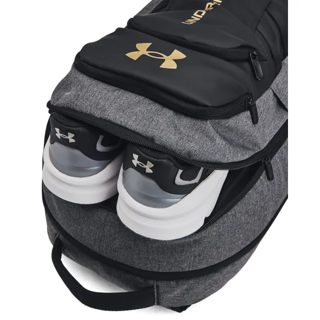 【UNDER ARMOUR】UA 男女同款 Hustle 6.0 Pro 後背包_1384671-003(灰黑色)