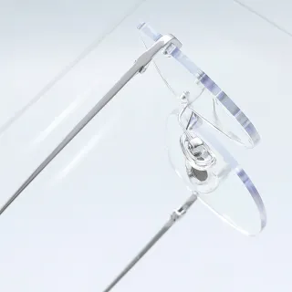 【LEESA】無框眼鏡\氣質眼鏡\顯臉小\純鈦眼鏡\無度數眼鏡\超輕鏡架\素顏眼鏡\學生眼鏡\眼 