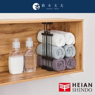 【HEIAN SHINDO 平安伸銅】層架款 黑桿全功能伸縮縫隙置物架 窄款 SMR-14B(max 43cm / 2kg 鈴木太太公司貨)