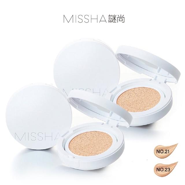 【MISSHA】輕透裸光保濕氣墊粉餅x2 15g