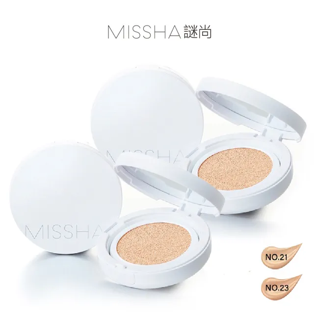 【MISSHA】輕透裸光保濕氣墊粉餅x2 15g