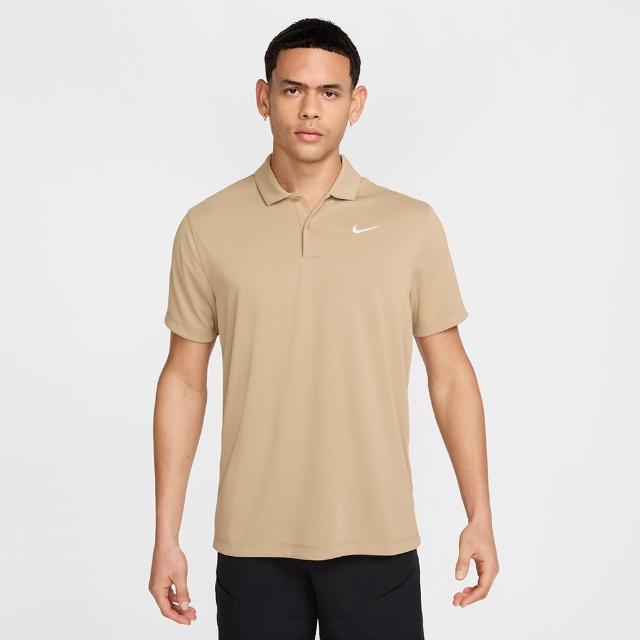 【NIKE 耐吉】M NKCT DF POLO SOLID 卡其色 短袖 上衣 男款 POLO衫(DH0857-297)