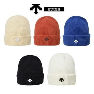 【DESCENTE】SPORTS BASIC BASIC BEANIE 中性 毛帽(黑色/白色/橘色/藍色/米色)