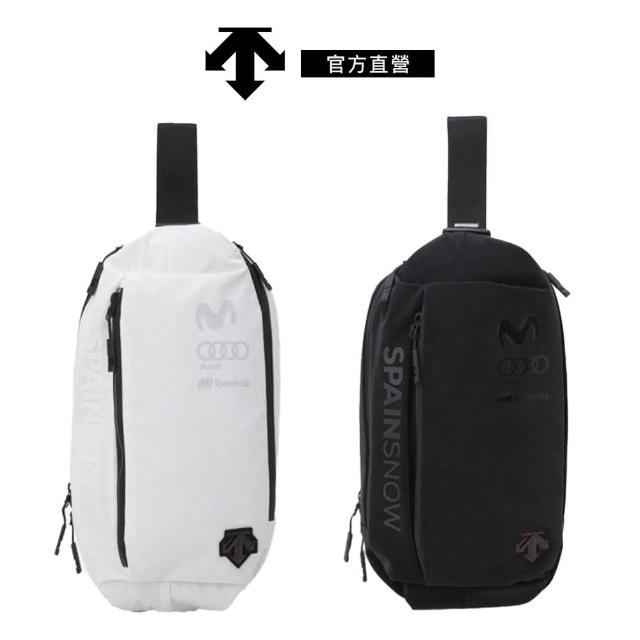 【DESCENTE】SPAIN SKI TEAM BIG SLING BAG 中性 斜背包(黑色/白色)