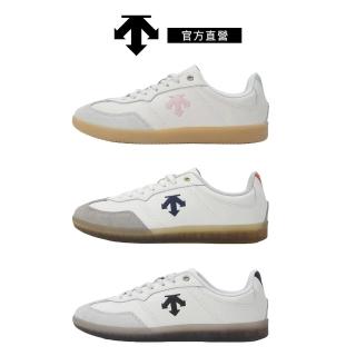 【DESCENTE】EDGE COURT VINTAGE 女士 運動休閒鞋。加碼於贈送獨家限量『復古鞋帶組』(粉米/黑米/橘米)