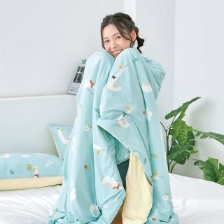 【格蕾寢飾】La Belle 眠綿冰玻尿酸抗菌涼感涼被-冬呱愛玉(5x6.5尺/150X195CM)