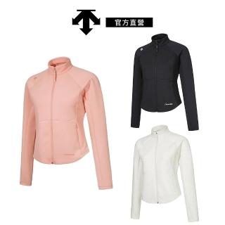 【DESCENTE】迪桑特 女士 運動訓練外套 跑步 健身(黑色/白色/珊瑚色)