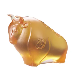 【tittot 琉園】牛勢旺_十二生肖年年有錢系列  擺飾(琉璃/藝術品/贈禮/生日送禮/生肖/牛擺飾)