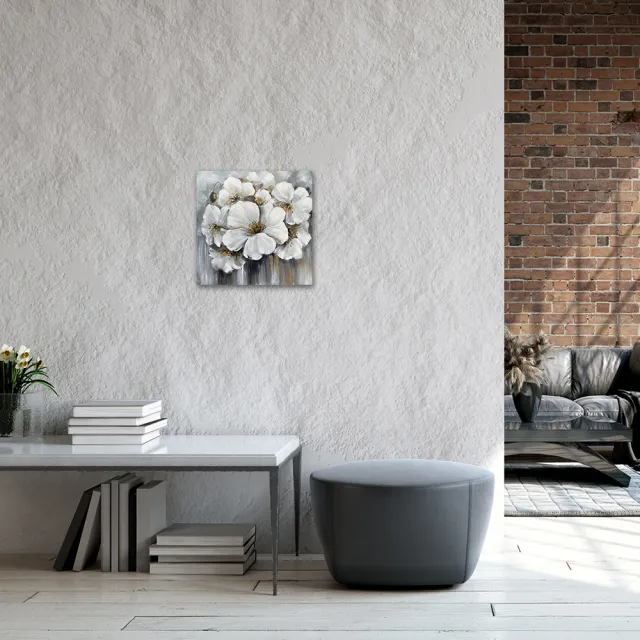 【御畫房】當代國家級展覽畫家 抽象系列手繪油畫80×80cm(DB-198)