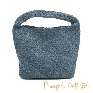 【Pineapple Outfitter】ZION 法式優雅編織手提肩揹包(牛仔藍)