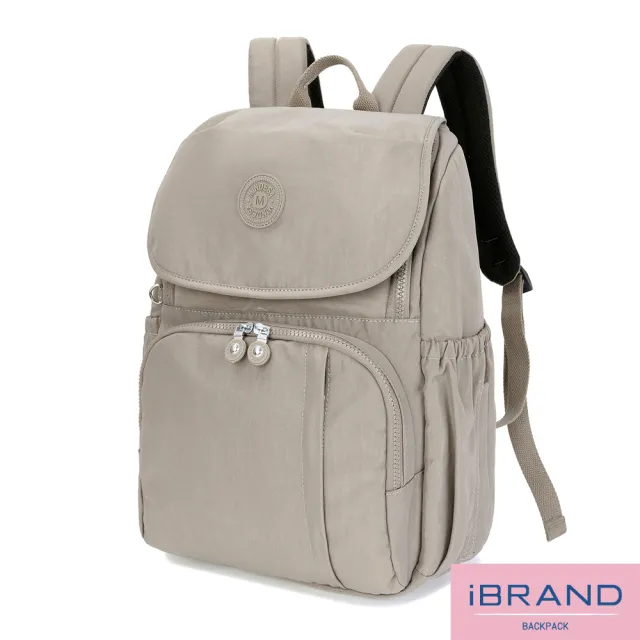 【iBrand】雙11 輕盈防潑水實用好收納媽媽包後背包(防水包 多色任選)