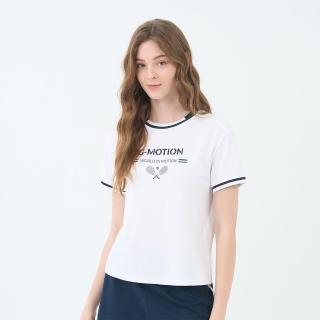 【GIORDANO 佐丹奴】女裝抗UV涼感短袖上衣 G-Motion Tennis系列(01 標誌白)
