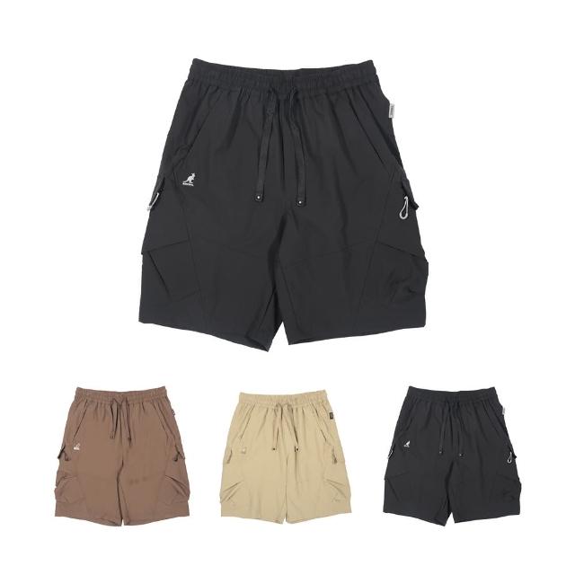 【KANGOL】袋鼠 剪接休閒短褲 65251540