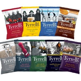 【Tyrrells泰勒思】英國洋芋片150g、黑松露海鹽135g(任選口味)