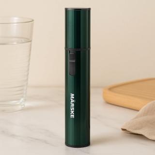 【EU CARE-歐臺絲路】星巴克綠鋁合金鼻毛修剪鬢角修剪眉毛修剪 3合1電動多功能修容器(電動鼻毛刀)