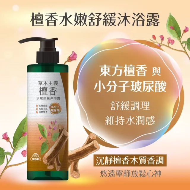 【美吾髮】草本主義沐浴露540ml(茶樹/檀香/櫻花/山茶花/涼感)