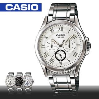 【CASIO 卡西歐】上班族推薦 商務休閒指標型男錶(MTP-E301D)