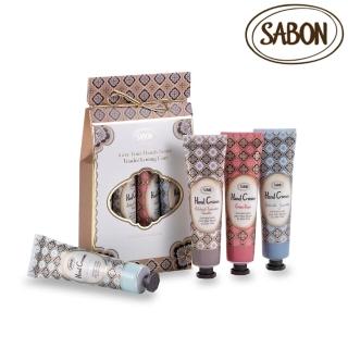 【SABON】官方直營 經典暢銷護手霜30ml四入禮盒(綠玫瑰+ 白茶+茉莉花語+經典PLV*各30ml)