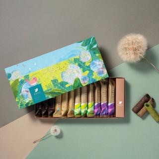 【青鳥旅行】蒲光漫舞-12入真巧蛋捲禮盒｜黑巧蛋捲、茶香真巧、咖啡歐蕾(送禮推薦 端午 母親節禮物)