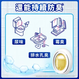 【風倍清】浴廁用防霉防臭劑/芳香劑 2入裝(柔和花香/清新柑橘)