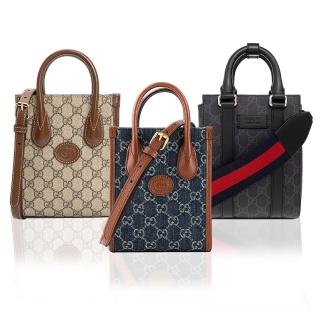 【GUCCI 古馳】671623 / 699406 經典GG LOGO系列迷你中性款手提單肩斜背手機包(多色可選)