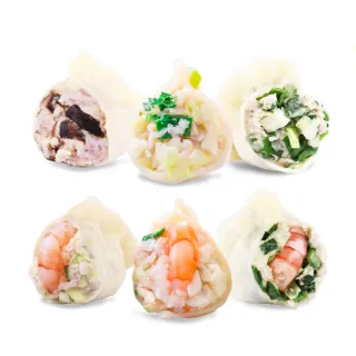 【果貿吳媽家水餃】好評熱賣綜合5盒組(香菇芋泥鮮肉/高麗菜鮮肉/高麗菜鮮蝦/韭菜鮮肉/韭菜鮮蝦/韭黃鮮蝦)