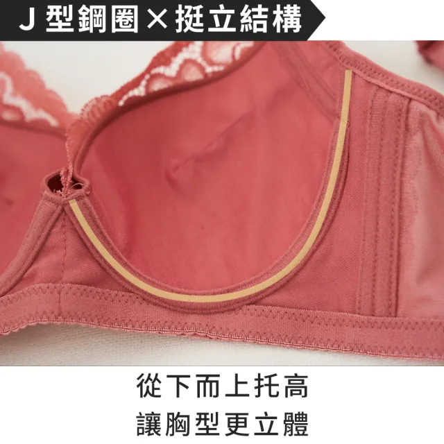 【Daima 黛瑪】軟鋼圈內衣B-E/百花齊放蕾絲舒適機能內衣/集中包覆托高/高脅邊大罩杯/BCDE罩(灰色)