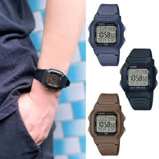 【CASIO 卡西歐】經典方形電子錶(W-800H)