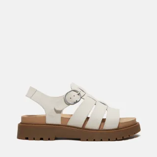 【Timberland 官方旗艦】女款象牙白羅馬涼鞋(A2Q1PEX4)