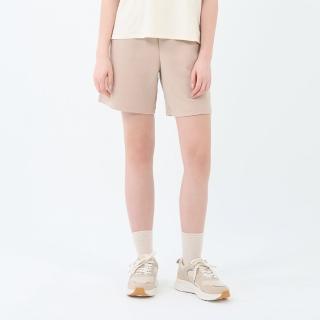 【GIORDANO 佐丹奴】女裝輕薄鬆緊腰短褲(10 杏色)