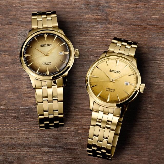 【SEIKO 精工】Presage 啤酒雞尾酒 漸層調酒機械錶 手錶-40.5mm 母親節 禮物 送禮(任選一款)