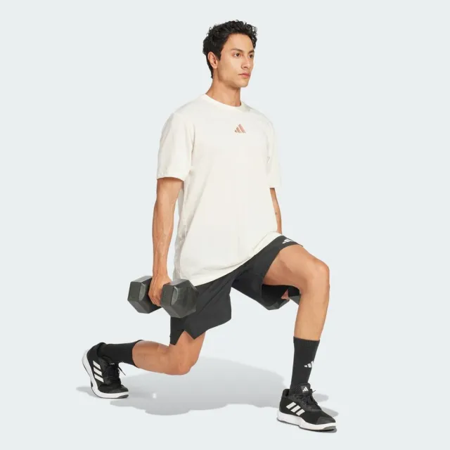 【adidas 愛迪達】M Str G T 男 T恤 運動上衣 休閒短袖 米白 亞版(JJ1447)