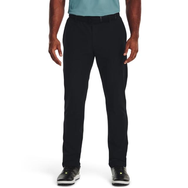 【UNDER ARMOUR】UA官方直營 男 高爾夫 直筒長褲_1377300-001(黑色)