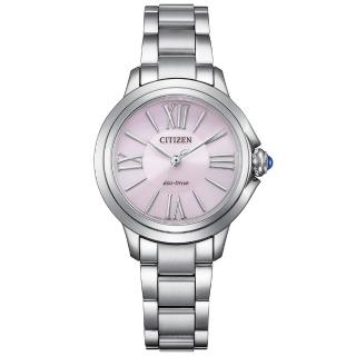 【CITIZEN 星辰】L系列 柔粉之韻 光動能優雅腕錶/30.3mm(EM1160-58X)