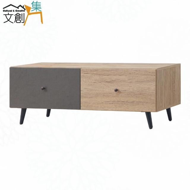 【文創集】畢曼雙色4尺二抽電視櫃