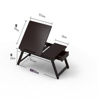 【樂多家居】懶人桌 折疊桌 可折疊電腦桌 小桌板 大號抽屜款(可調節角度 預售15天)
