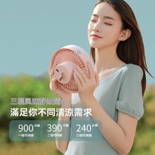 【OSLE 歐適樂】充電式小吊扇床上掛蚊帳風扇露營戶外風扇宿舍超靜音吊燈風扇