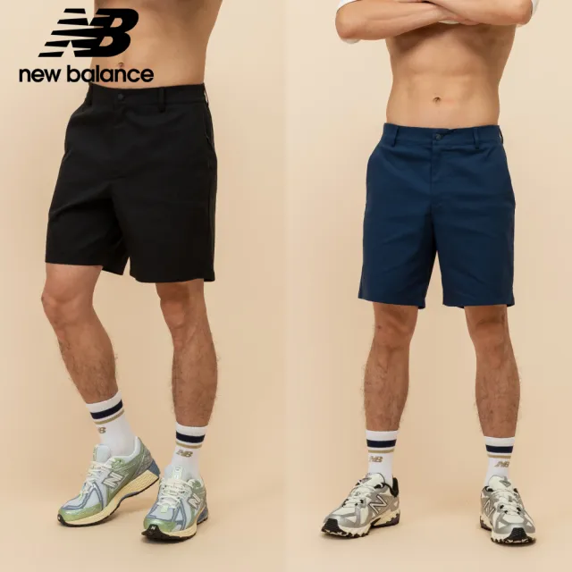 【NEW BALANCE】NB 斜紋短褲_男性_深藍/卡其/黑色_MS51583BK_MS51583NNY_MS51583SOT(美版 版型偏大)