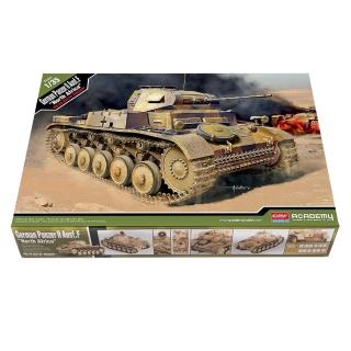 【PowerFalcon】1/35 德國II號坦克F型 北非戰場(Academy 13535 軍事模型)