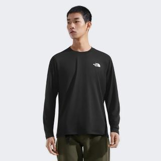 【The North Face】TNF 北臉 北面 休閒 運動 長袖上衣 M 24/7 L/S TEE - AP 男 黑色(NF0A8DG5JK3)
