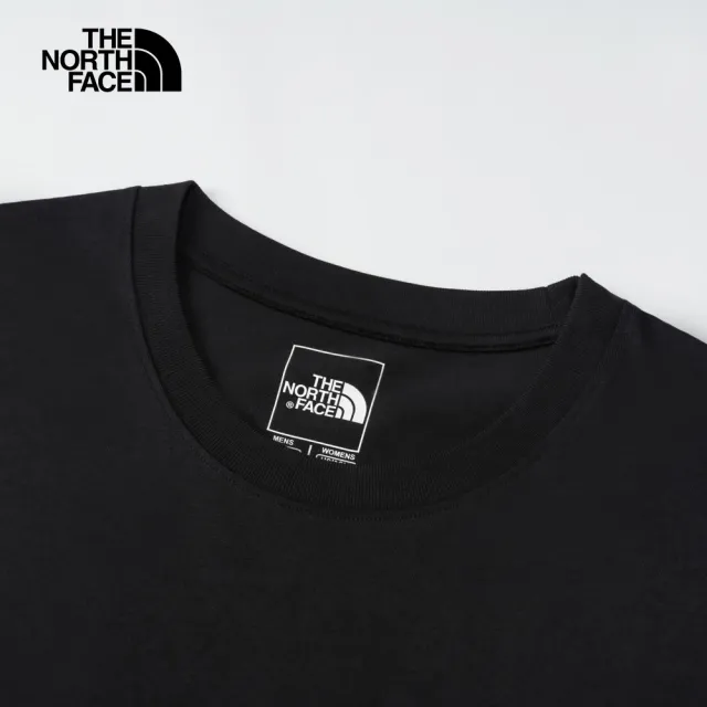 【The North Face】TNF 休閒 透氣短袖T恤U RLX FUTURE MOON S/S TEE GRAPHIC-AP 男女 黑(NF0A8D83JK3)