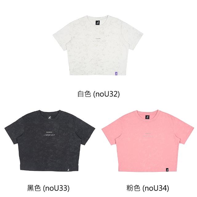 【KANGOL】KANGOL 短版T恤 寬版夜光圖騰 女款 65221006