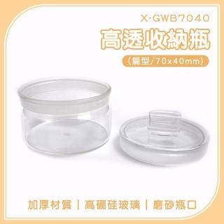 【一沐生活】2入 迷你分裝瓶 樣品瓶 首飾展示 玻璃糖果罐 玻璃分裝瓶 GWB7040-F(容器罐 秤量瓶 擴香瓶)